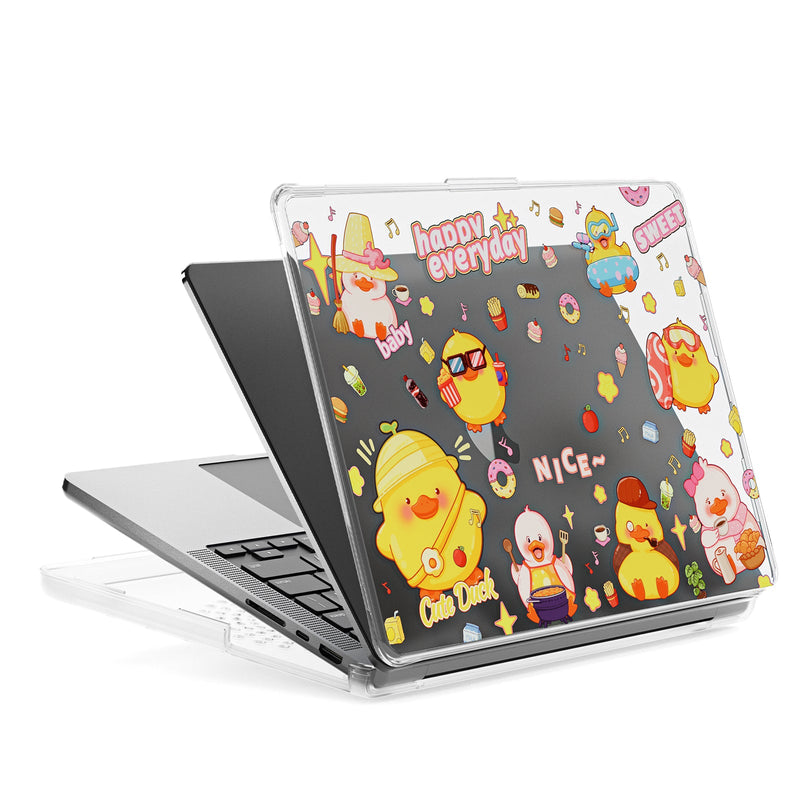 Chargez l&#39;image dans la visionneuse de la galerie, Apple MacBook Pro 14.2&quot; (A2442 &amp; A2779 &amp; A2918 &amp; A2992) - Cute Cartoon Transparent Shockproof &amp; Slim Case
