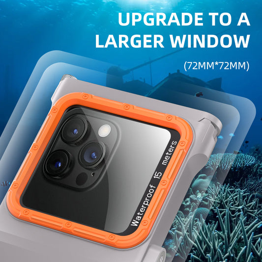 [Up to 6.9"][Upgraded Version] Redpepper Universal 15m Depth (3rd Gen) Pro Diving Waterproof Phone Case With Bluetooth - i-Station Mobile Phone & Electronic Device Repair and Accessories