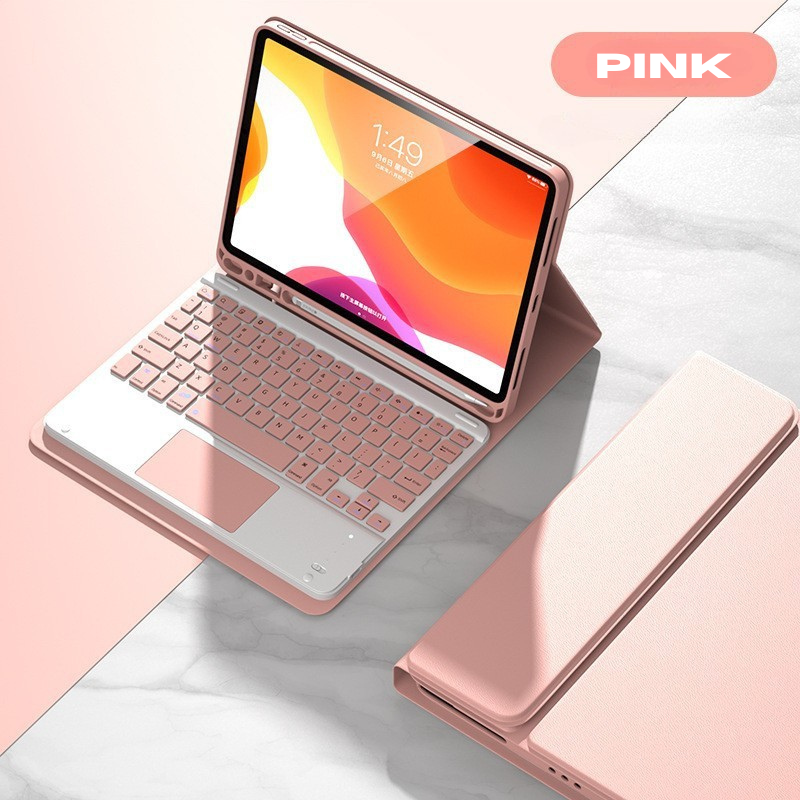 Chargez l&#39;image dans la visionneuse de la galerie, Detachable Wireless Bluetooth Keyboard Cover Case with Backlit for Apple iPad Pro 11-inch M4 (2024) - KIBO
