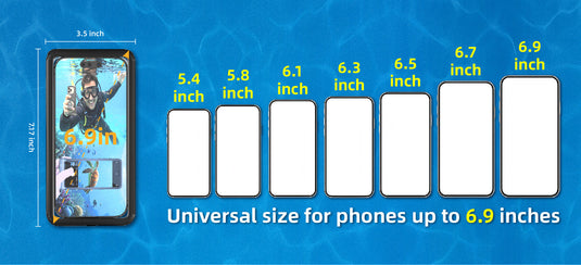 [Up to 6.9"] Redpepper Universal Self-Check Waterproof Phone Case - i-Station Mobile Phone & Electronic Device Repair and Accessories