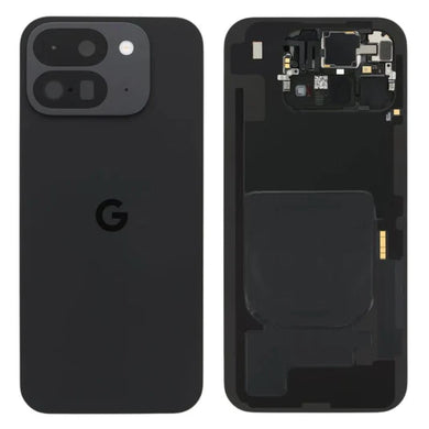 [With Camera Lens] Google Pixel 9 Pro Fold - Back Rear Glass Panel Battery Cover With Mic & Wireless Charging Flex