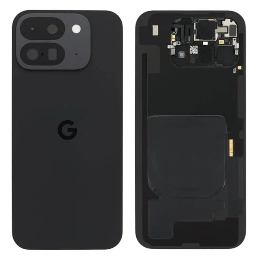 [With Camera Lens] Google Pixel 9 Pro Fold - Back Rear Glass Panel Battery Cover With Mic & Wireless Charging Flex