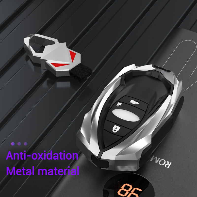 Cargue la imagen en el visor de la galería, Subaru Mech-style Metal + TPU Full Protection Car Key Fob Case Cover For Outback, Forester, Impreza, WRX, XV, Crosstrek, Legacy
