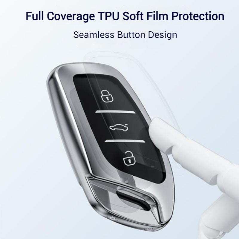 Chargez l&#39;image dans la visionneuse de la galerie, MG Zinc Alloy + TPU Smart Car Key Fob Case Cover For MG3, MG5, MG6, MG7, GT, GSF, ONE, ZS, EV EZS, HS, EHS,ONE - Polar Tech Australia
