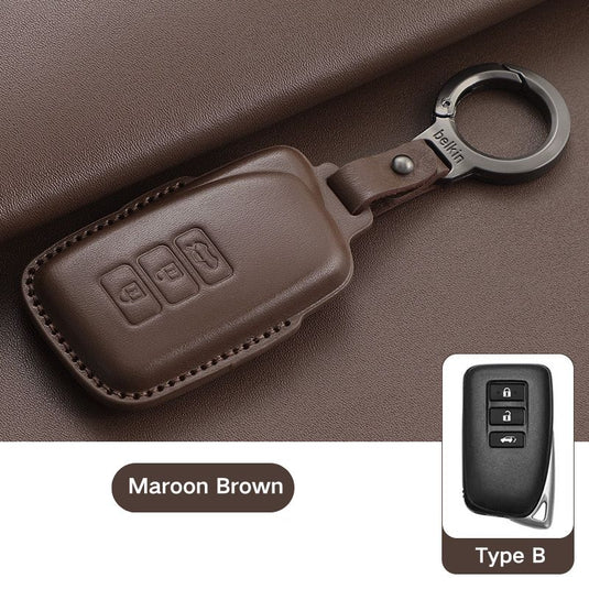 Lexus Leather Car Key Fob Case Cover For ES200, ES300H, RX300, RX350H, NX260, LX570, RX270