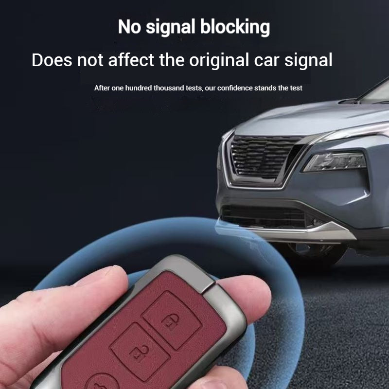 Cargue la imagen en el visor de la galería, Toyota Full Metal  Coverage + PU Leather Car Key Fob Case Cover For Corolla, Camry, Prado, Avalon - i-Station Mobile Phone &amp; Electronic Device Repair and Accessories

