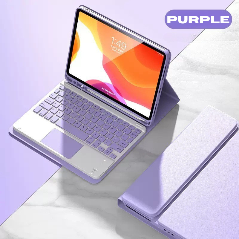 Chargez l&#39;image dans la visionneuse de la galerie, Detachable Wireless Bluetooth Keyboard Cover Case with Backlit for Apple iPad Pro 11-inch M4 (2024) - KIBO
