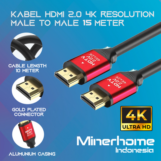 [25M/30M/40M][Built-in IC Amplifier] Universal 4K HDMI Cable High Speed 18Gbps HDMI 2.0 Video Cord