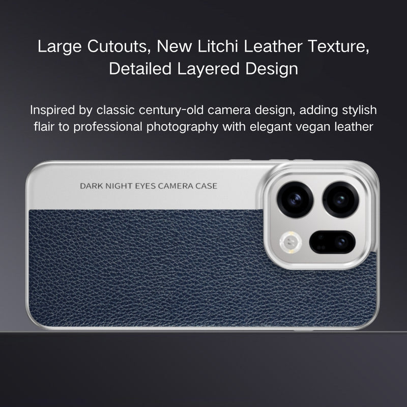 Cargue la imagen en el visor de la galería, OPPO Find X9 - Camera-Style Leather Texture Shockproof &amp; Stylish Hard Shell
