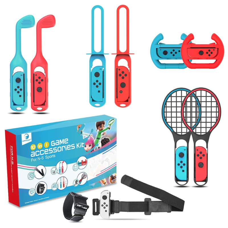Cargue la imagen en el visor de la galería, [10 in 1] Switch Sports Game Accessories Set - Polar Tech Australia
