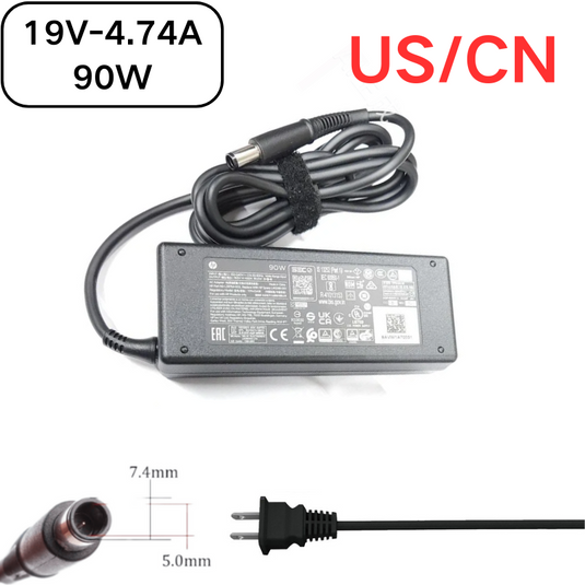 [19V-4.74A/90W][7.4x5.0] HP HP All-in-One 24 PC 24-cb / Desktop 27-cb / ProDesk 600 G6 Desktop Mini PC Series - Laptop AC Power Supply Adapter Charger - Polar Tech Australia