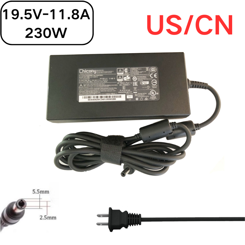 Cargue la imagen en el visor de la galería, [19.5V-11.8A/230W][5.5x2.5] Gigabyte ADP-230EB H Laptop AC Power Supply Adapter Charger - Polar Tech Australia
