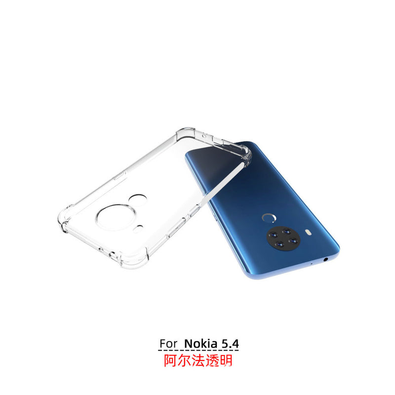 Cargue la imagen en el visor de la galería, Nokia 5.4 - AirPillow Cushion Transparent Soft Clear TPU Four Corners Protective Case - Polar Tech Australia

