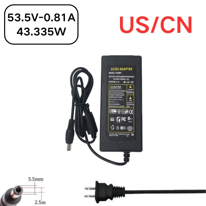 Chargez l&#39;image dans la visionneuse de la galerie, [53.5V-0.81A][5.5x2.5] Universal Computer/Monitor/CCTV POE Switch - Power Supply Adapter Wall Charger - Polar Tech Australia
