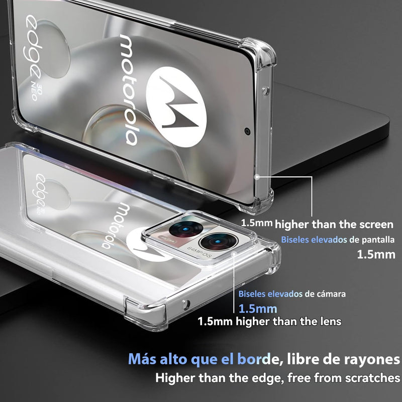 Cargue la imagen en el visor de la galería, Motorola Edge 30 Neo - AirPillow Cushion Transparent Soft Clear TPU Four Corners Protective Case - Polar Tech Australia
