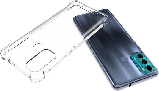 Motorola Moto G60 - AirPillow Cushion Transparent Soft Clear TPU Four Corners Protective Case - Polar Tech Australia