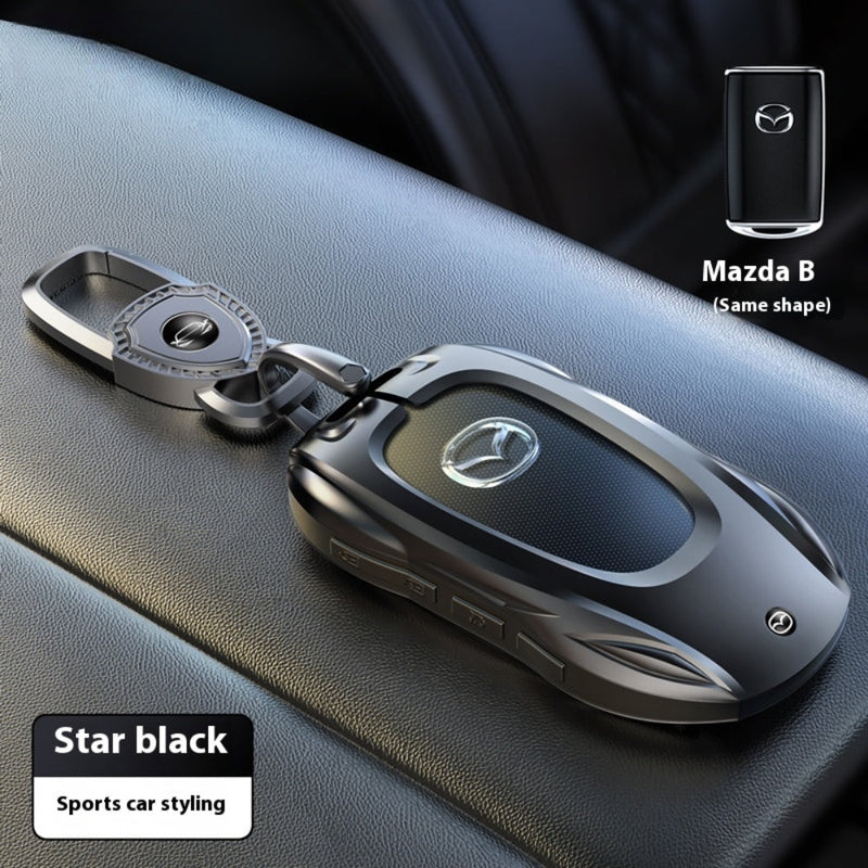 Load image into Gallery viewer, Mazda Stylish Metal Car Key Fob Case Cover For CX-5, CX-3, CX-30, CX-8, MX-5, Mazda3,6
