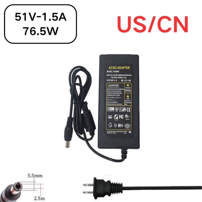 Chargez l&#39;image dans la visionneuse de la galerie, [51V-1.5A][5.5x2.5] Universal Computer/Monitor/CCTV POE Switch - Power Supply Adapter Wall Charger - Polar Tech Australia
