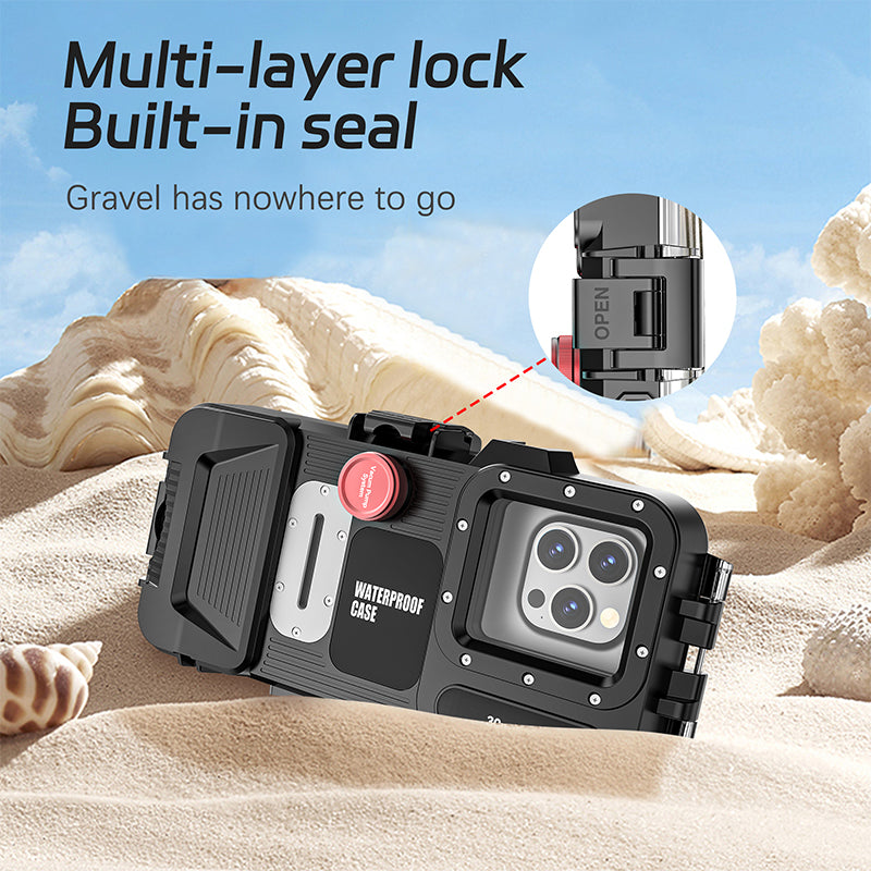 Cargue la imagen en el visor de la galería, [Upgade Version Bluetooth Version][Diving IPX8 30M/98FT Waterproof] Universal iPhone Samsung Google Moto - Redpepper Underwater Protective Lanyard Mobile Phone Case - Polar Tech Australia
