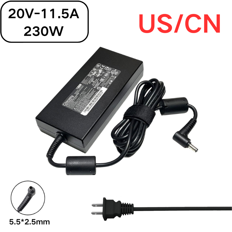 Load image into Gallery viewer, [20V-11.5A/230W][5.5*2.5] MSI GS66 GS76 WS66 WS76 Msi Creator 15 17 Laptop AC Power Supply Adapter Charger
