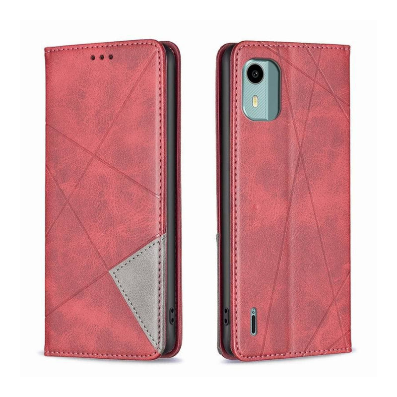 Load image into Gallery viewer, Nokia G11 / G21 - Rhombus Texture Magnetic Leather Phone Case
