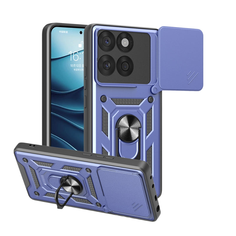 Cargue la imagen en el visor de la galería, Motorola Moto Edge 60 Fusion - Heavy Duty Ring Holder Case with Shockproof &amp; Camera Guard Design - Polar Tech Australia
