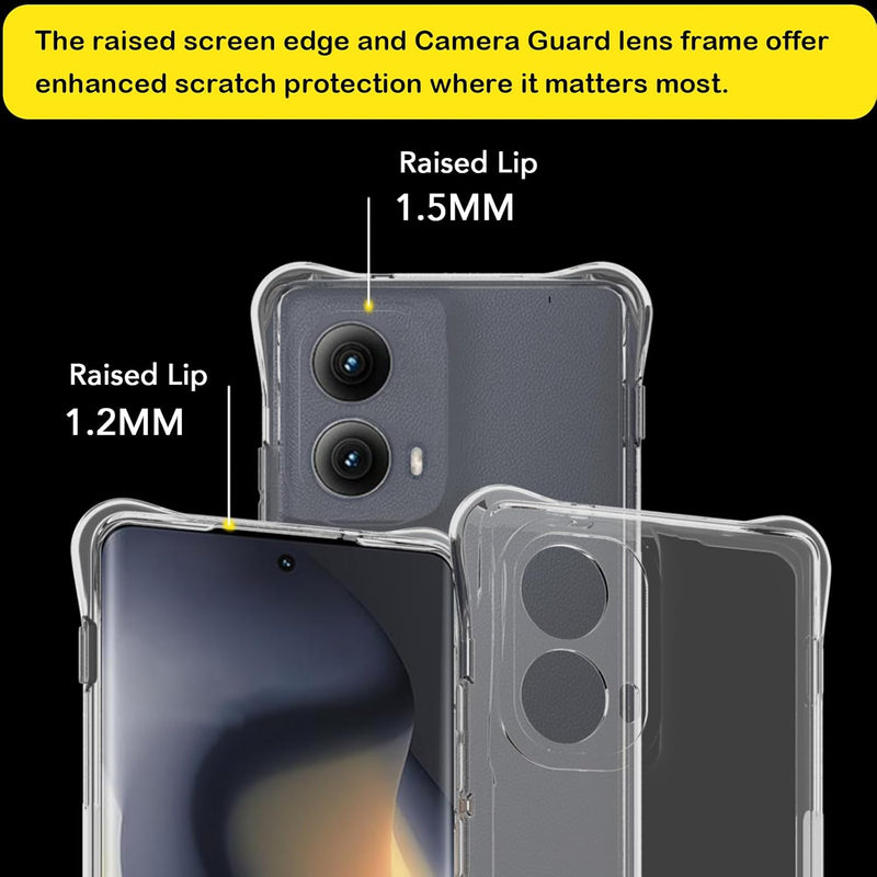 Load image into Gallery viewer, Motorola Moto Edge 2024 - AirPillow Cushion Transparent Soft Clear TPU Four Corners Protective Case - Polar Tech Australia
