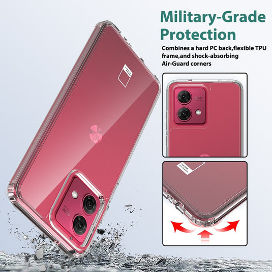 Motorola Moto Edge 60 Fusion - Transparent TPU + Acrylic Anti-Drop Phone Case - Polar Tech Australia