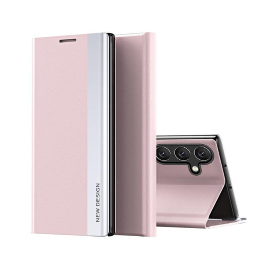 Samsung Galaxy A17 (SM-A176) - Side Electroplated Adsorption Leather Phone Case