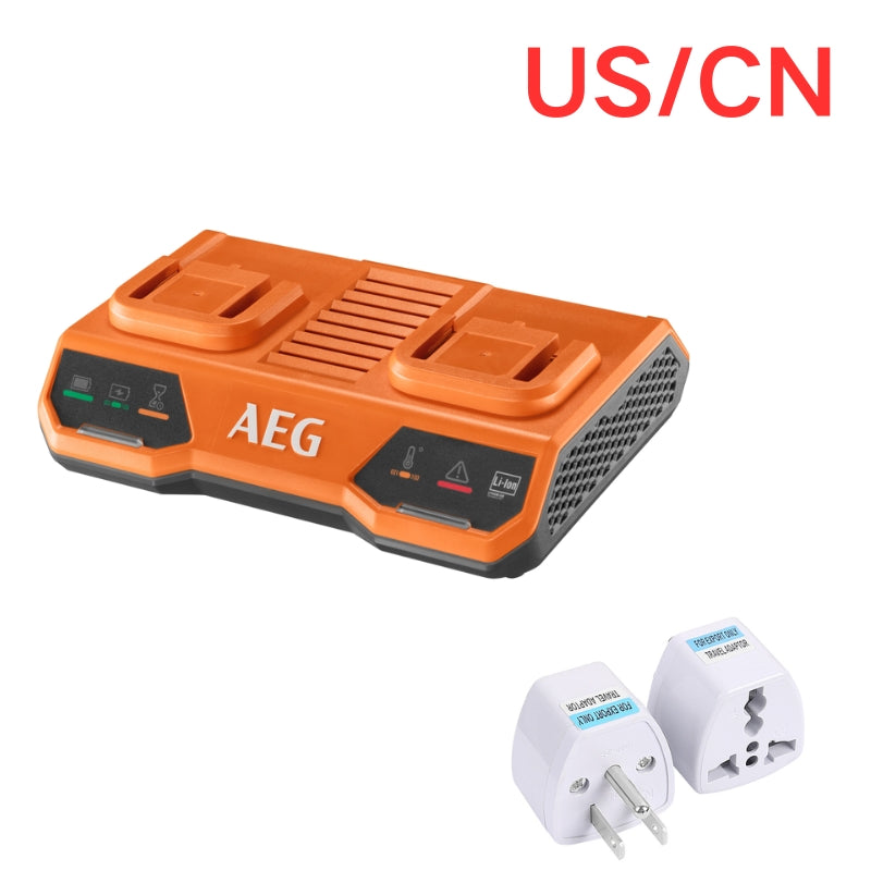 Cargue la imagen en el visor de la galería, [BL18C2][18V-4.0A] Genuine Original AEG Dual Port Fast Charger Electrical Tool Li-ion Battery - Replacement Charger - Polar Tech Australia
