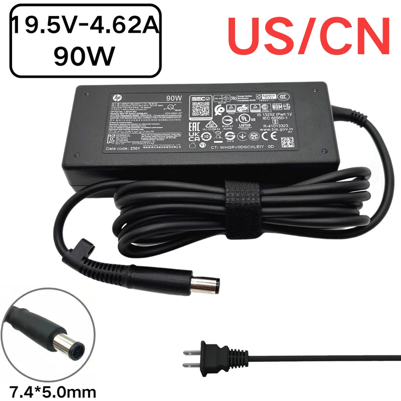 Chargez l&#39;image dans la visionneuse de la galerie, [19.5V-4.62A/90W][7.4*5.0] HP All-in-One 24 Laptop AC Power Supply Adapter Charger
