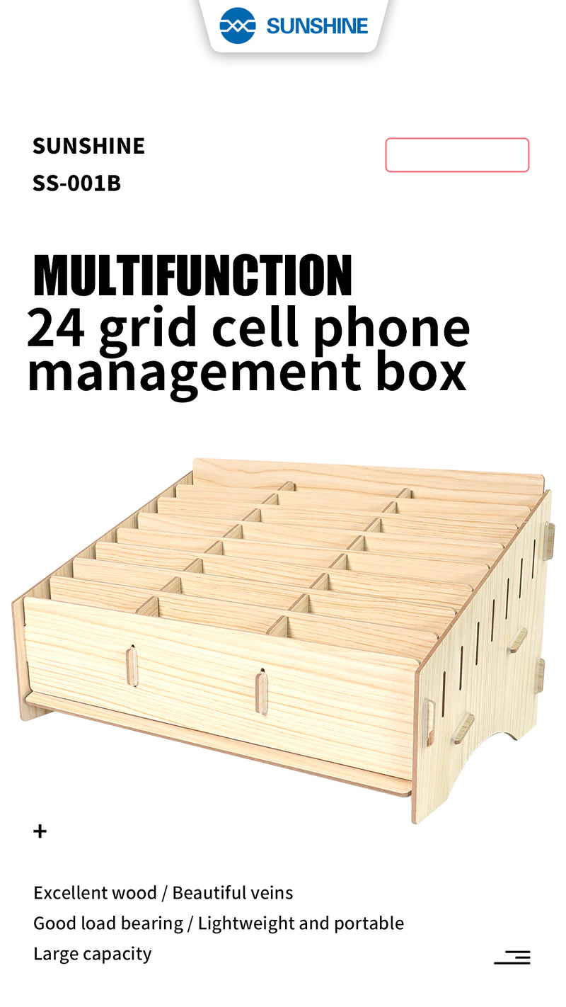 Chargez l&#39;image dans la visionneuse de la galerie, [SS-001B] SUNSHINE 24 Grid Cell Phone Management Box - Polar Tech Australia
