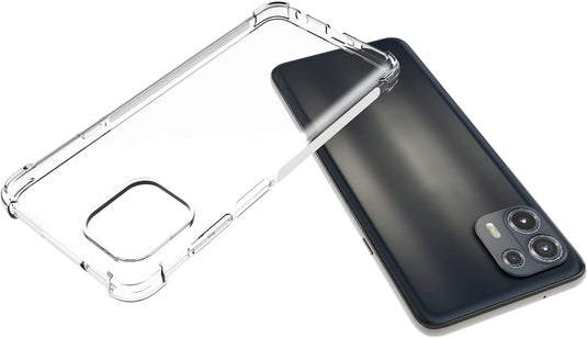 Motorola Moto Edge 20 Lite/Moto Edge 20 Fusion - AirPillow Cushion Transparent Soft Clear TPU Four Corners Protective Case - Polar Tech Australia