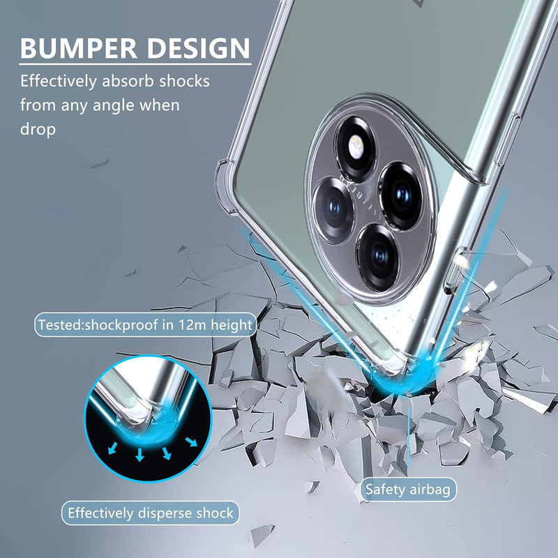 Load image into Gallery viewer, OnePlus 1+11/11R - AirPillow Cushion Transparent Soft Clear TPU Four Corners Protective Case - Polar Tech Australia
