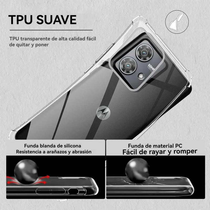 Load image into Gallery viewer, Motorola Moto Edge 40 Neo - AirPillow Cushion Transparent Soft Clear TPU Four Corners Protective Case - Polar Tech Australia
