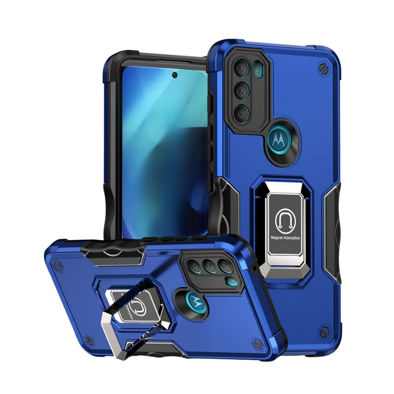 Cargue la imagen en el visor de la galería, Motorola Moto G50 5G - Non-slip Shockproof Armor Phone Case with Ring Holder
