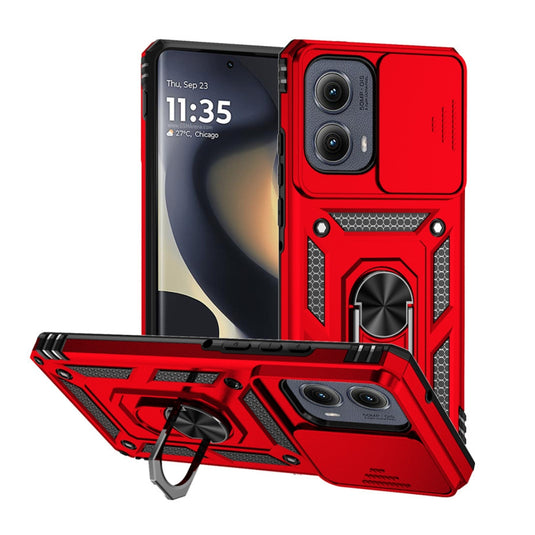 Motorola Moto G 5G (2024) - Heavy Duty Ring Holder Case with Shockproof & Camera Guard Design - Polar Tech Australia