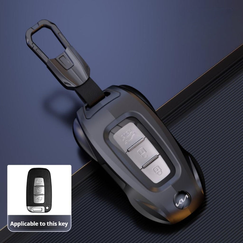 Load image into Gallery viewer, Kia Stylish Metal Car Key Protective Fob Case Cover For K2, K4, K5, Seltos, Sportage, Sonet, Cerato,EV5
