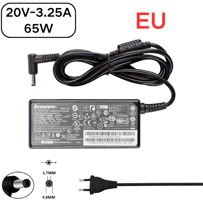 Chargez l&#39;image dans la visionneuse de la galerie, [20V-3.25A/65W][4.0x1.7] Lenovo IdeaPad Miix Yoga Chromebook Flex Laptop AC Power Supply Adapter Fast Quick Charger - Polar Tech Australia

