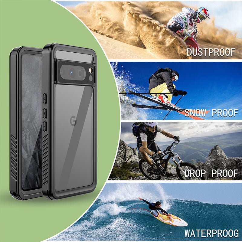 Cargue la imagen en el visor de la galería, Google Pixel 8 Pro (GC3VE) - Redpepper Full Covered Waterproof Heavy Duty Tough Armor Case - Polar Tech Australia
