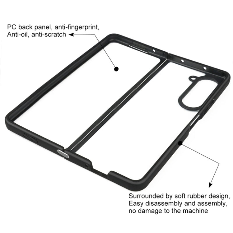 Load image into Gallery viewer, Samsung Galaxy Z Fold7 5G - Frosted TPU + Transparent PC Phone Case
