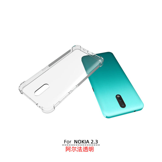Nokia 2.3 - AirPillow Cushion Transparent Soft Clear TPU Four Corners Protective Case - Polar Tech Australia