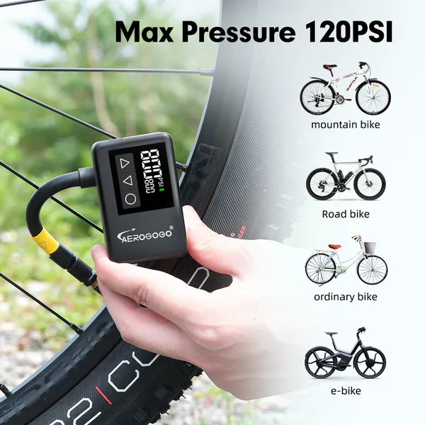 Load image into Gallery viewer, Mini Compact Giga Pump Brushless Motor Mini Electric Bike Pump Air Pump Tire Inflator

