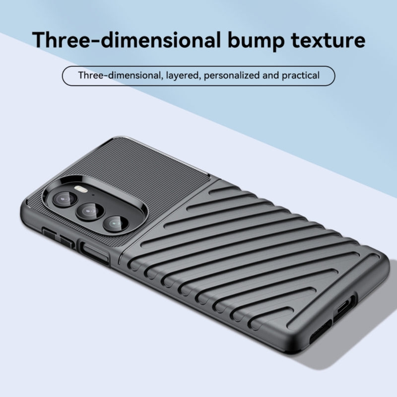 Cargue la imagen en el visor de la galería, Motorola Moto Edge 20 Lite - Thunder Series Twill Texture Thickened Anti-fall Protection TPU Case
