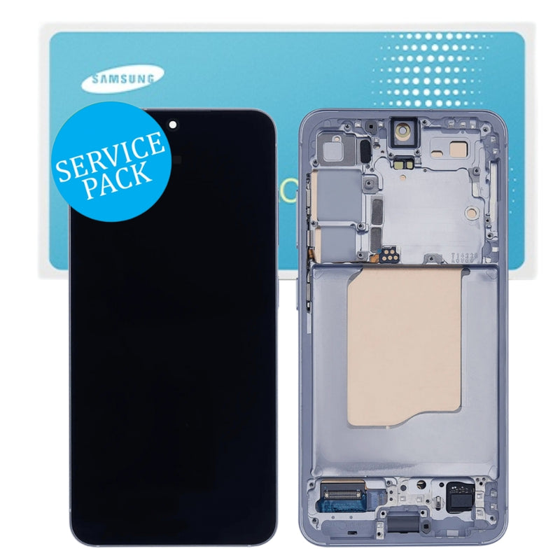 Cargue la imagen en el visor de la galería, [Samsung Service Pack] Samsung Galaxy S25 5G (SM-S931B) OLED LCD Touch Digitizer Screen Assembly With Frame
