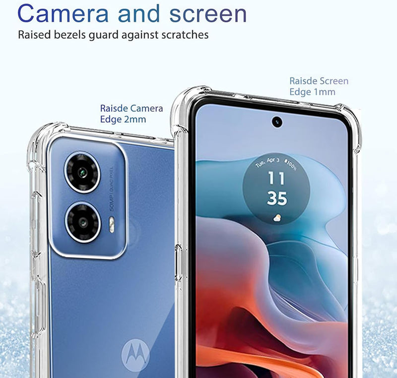 Load image into Gallery viewer, Motorola Moto G45 - AirPillow Cushion Transparent Soft Clear TPU Four Corners Protective Case - Polar Tech Australia
