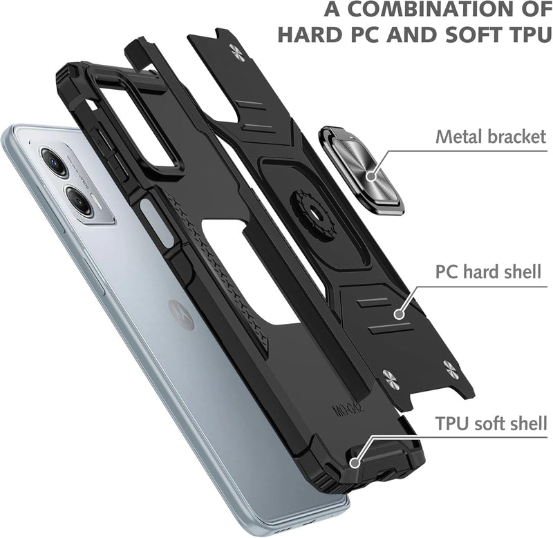 Load image into Gallery viewer, [Magnetic Rotable Kickstand] Motorola Moto G53 - Shield Shockproof Rugged Heavy Duty Case - Polar Tech Australia
