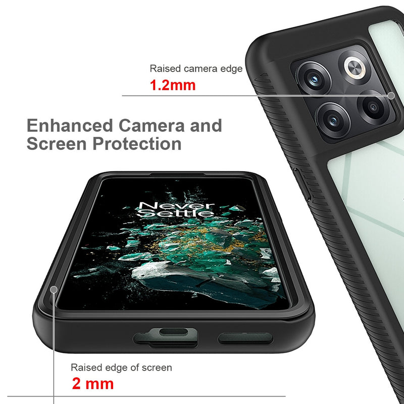 Cargue la imagen en el visor de la galería, OnePlus 10T - Solid Color Shockproof TPU Clear PC Phone Case
