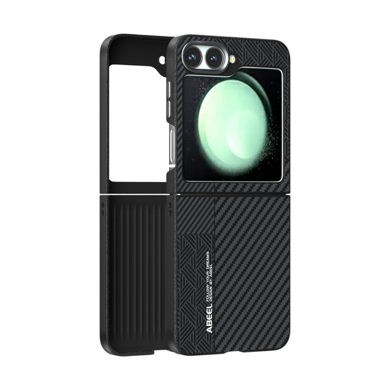 Chargez l&#39;image dans la visionneuse de la galerie, Samsung Galaxy Z Flip 6 (SM-F741)  - Carbon Fiber Series 6D Micro Relief MagSafe Phone Case
