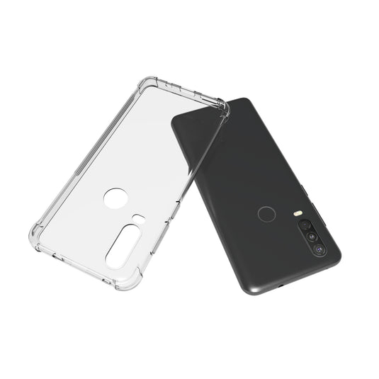 Motorola Moto One Action - AirPillow Cushion Transparent Soft Clear TPU Four Corners Protective Case - Polar Tech Australia